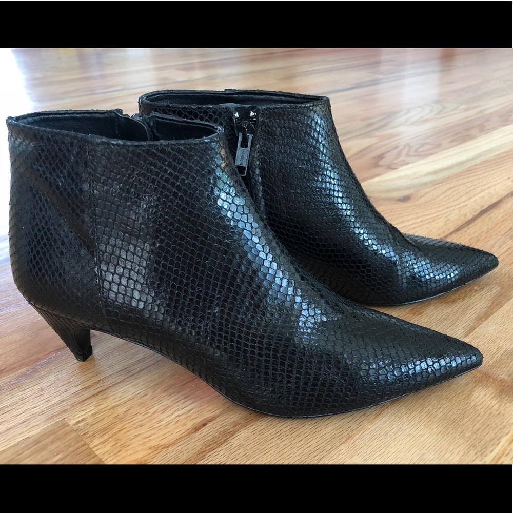 Zara leather booties
